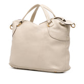 Leather Twill Satchel